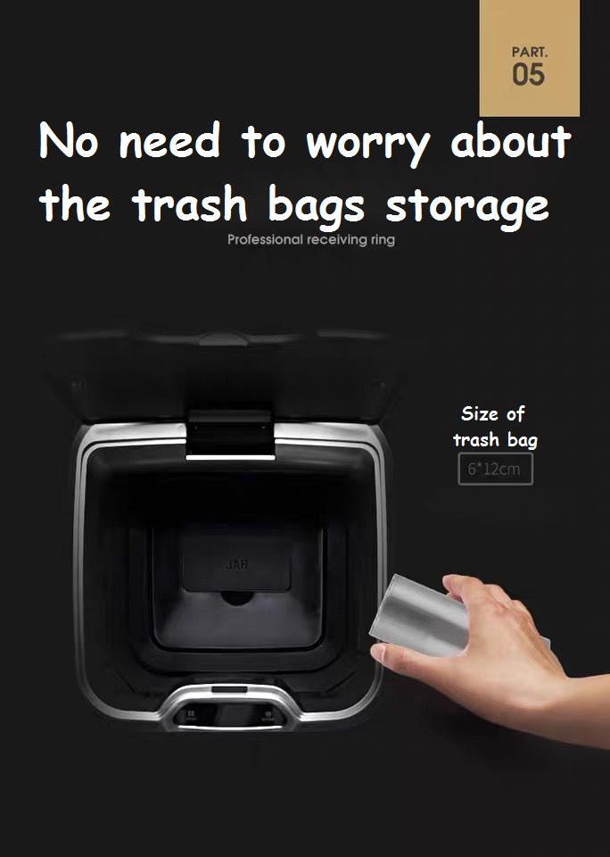 Trash can dustbin with trash bag holder