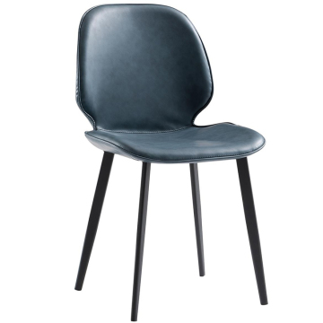 Ergonomically Designed Luxury Armless Synthetic Leather Dining Chair