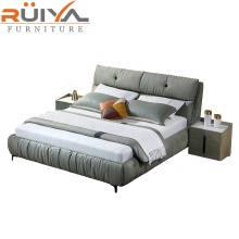 Luxury Nordic Modern Faux Leather King and Queen Size Beds