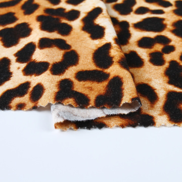 Leopard Printed Knitted Jersey Rayon Spandex Fabric