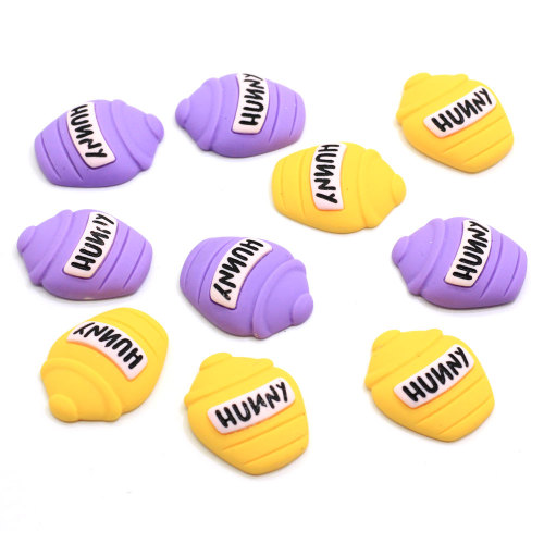 Super Quality Honey Pot Shaped Resin Cabochon Beads For Kids Handmade Toy Ornaments Flatback Beads Slime