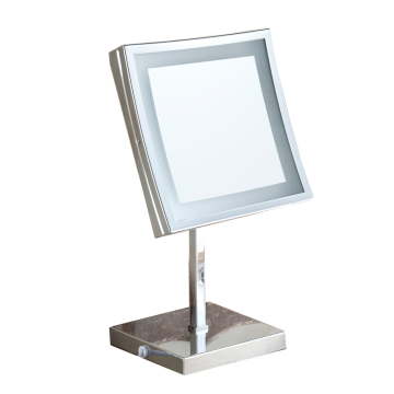 FUAO Vanity Stand Table Magnifying Mirror With Light