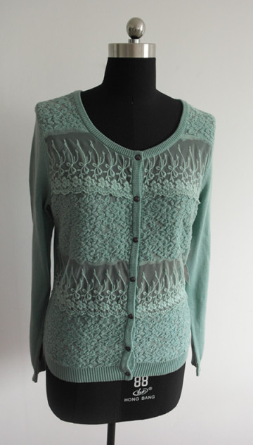 Fashion ladies/girl lace cardigan sweaters