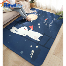 Flannel Crawl Carpet: Baby Kids Memory Foam Play Mat