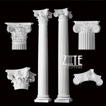 Hand Carved European Style carved classic marble columns for sale