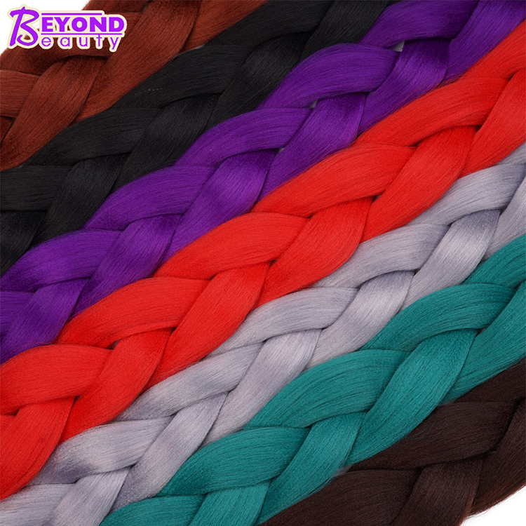 pink silver Grey black Red kinky curly braiding hair For african Women cheap braiding hair Synthetic pre stretched Braiding Hair