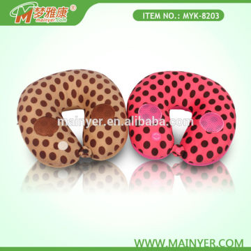 Dots Printing Microbeads Neck Pillow Massage Musical