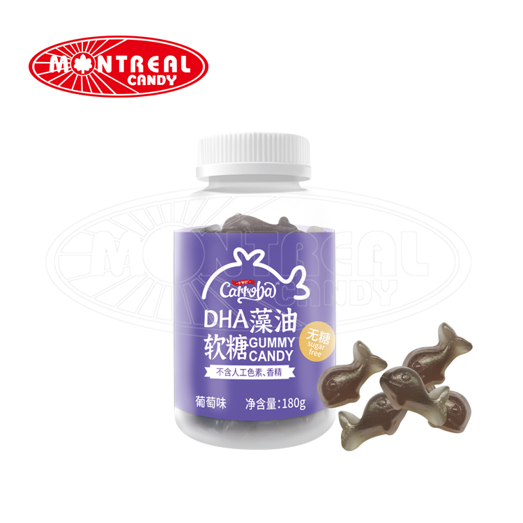 Caramelo gomoso con uva Carroba sin azúcar DHA Nutrition