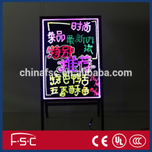 Repeated use led moving signage writing fluoresent light box