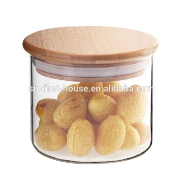 Wooden lid Glass canister FH-905S