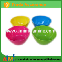 2015 melamine soild color promotional gift bowl with logo
