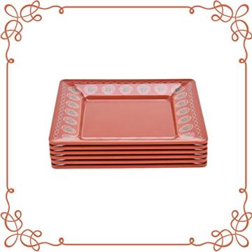 8" Melamine Square Plate Set