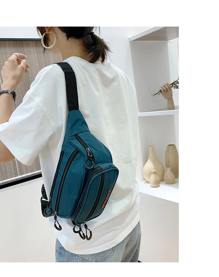 Customized Waist Bag Nylon Waterproof Outdoor Casual Women's Bag Multifunctional Waist Bag