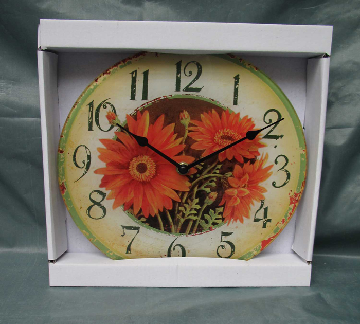 Strawberry Decoration Glass Wall Clock