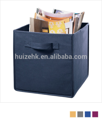 BLUE NON-WOVEN STORAGE CUBE