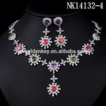 fashion cheap jewelry/western style accessary necklace with earrings/