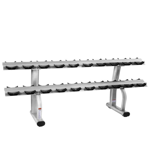 อุปกรณ์ออกกำลังกายในเชิงพาณิชย์ 2-Tier Dumbbell Rack 10 Pairs