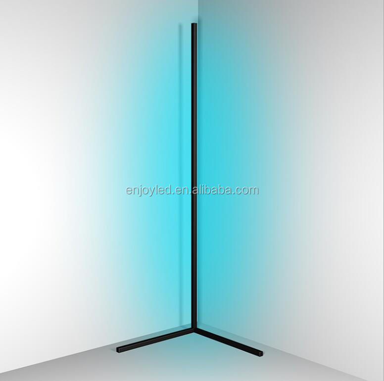 Modern RGB LED Corner Floor Lamp Indoor Decoration Simple Lamp Bedroom Living Room Colorful Minimalist Standing Lamp Lighting