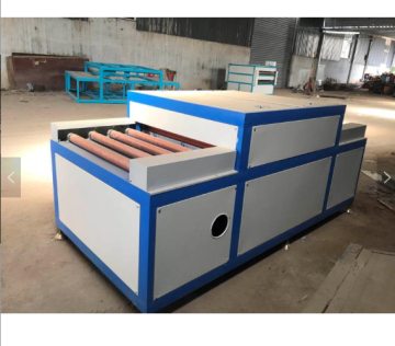 Horizontal glass washing and drying machine