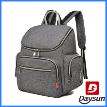 Pink grey linen daddy diaper bags