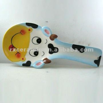 2010 Cartoon Animal Cute Ceramic Spoon - Cow