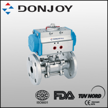 Pneumatic Flange 3-PC Ball Valve