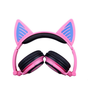 Fone de ouvido Bluetooth Cat para estudo on-line infantil