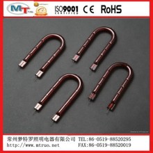 U Shape Ruby Quartz Heating Tube