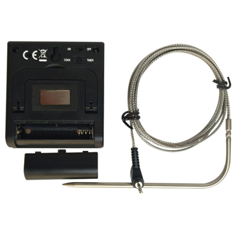 Digitale keukenvleesthermometer met roestvrijstalen sonde