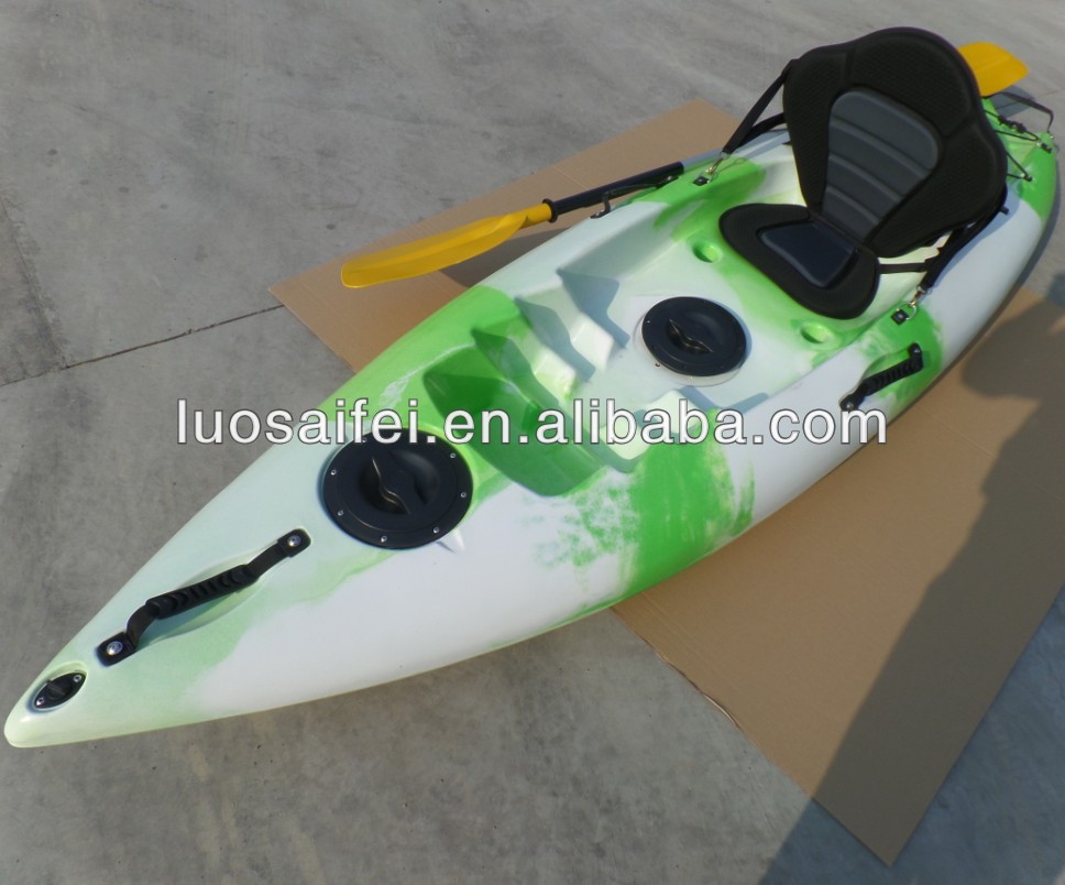 LSF Single Seat One Person 8.5FT Fishing Sit On Top Canoe LLDPE Plastic Kayak