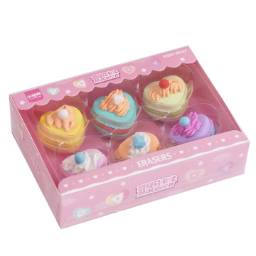 Cute Macaron Dessert Design Pencil Eraser