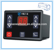 Bus heating system/air conditioner controller defroster