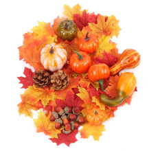Halloween, Fall, and Thanksgiving Artificial Harvest Decoration Set - 50 Piece Mixture