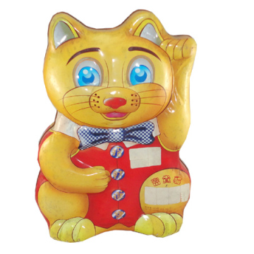 wholesale cat-shaped tin box