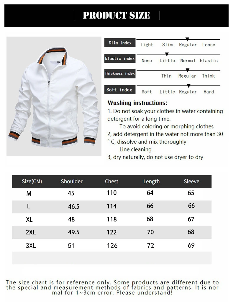 Custom Wholesale Men's Casual Sport Blank Thin Outdoor Casual Jacket with Zipper