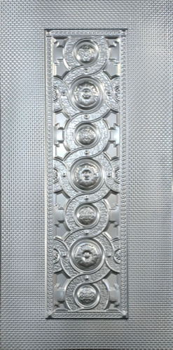 Klassisk design stämplad metalldörrpanel