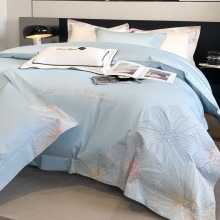 Wholesale Queen Size Egyptian Cotton Bed Sheets with Embroidery