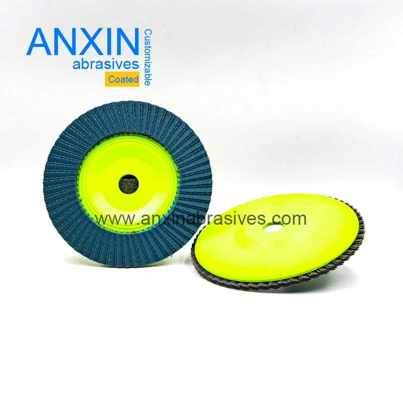 Zirconia Alumina Flap Disc with Green Plastic Backing