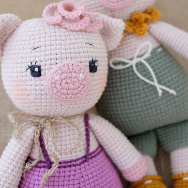 14 2 Crochet Pig