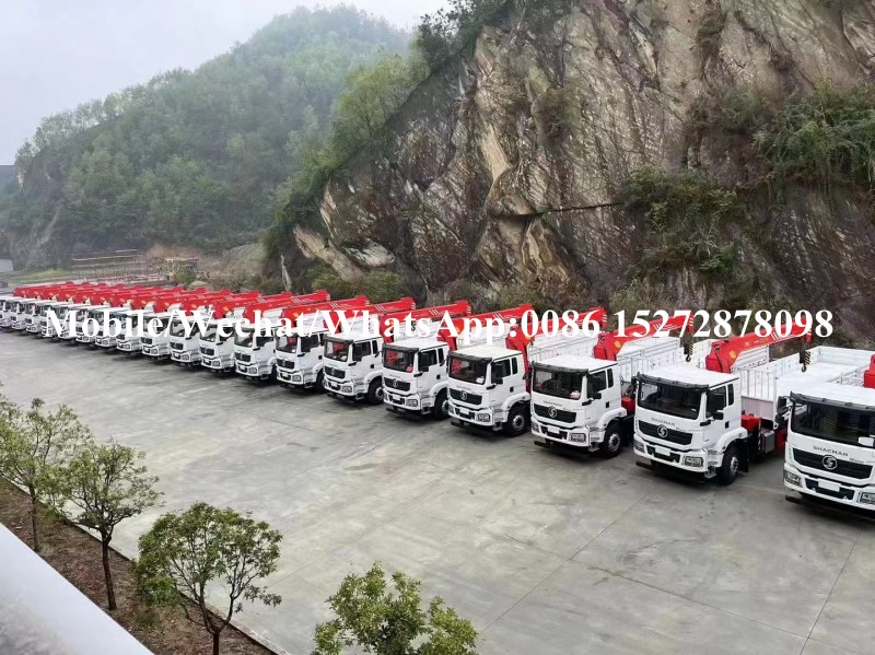 Crane montada en camión Shacman (1) SHACMAN Truck Mounted Crane (1)