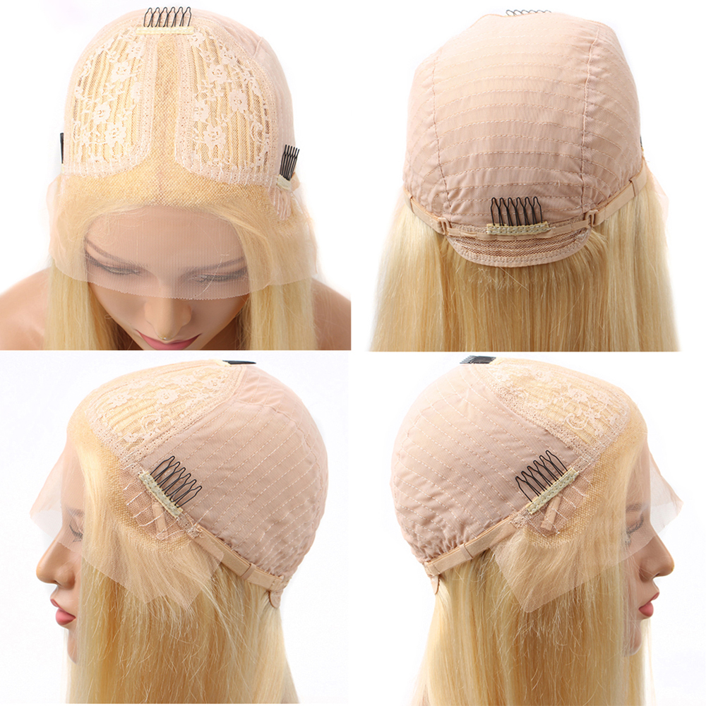 Drop Shipping 13x4 Lace Frontal Wigs for Black Women 32 Inch 613 Blonde Transparent Lace Closure Short Bob Wig Pre-Plucked Wigs