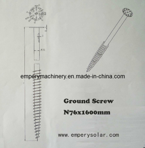 Ground Screw Pile/Ground Mounting System for Solar PV