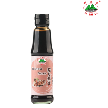 Teriyaki sauce in a 150ml glass bottle