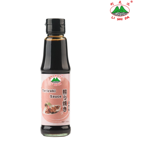 150 ml&#39;lik cam şişede Teriyaki sosu