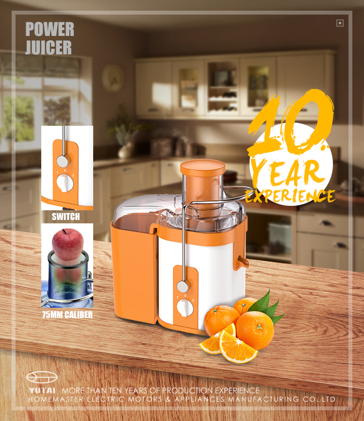 Large feedchute fruit juicer