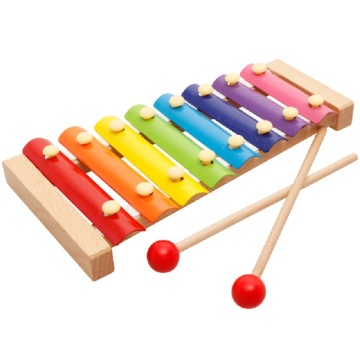 Music Instruments XYLOPHONES 8 Musical Scale Wooden Hand Percussion Baby Toy