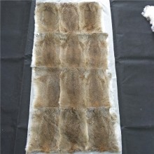 100% real natural brown 120x60cm rabbit fur plate
