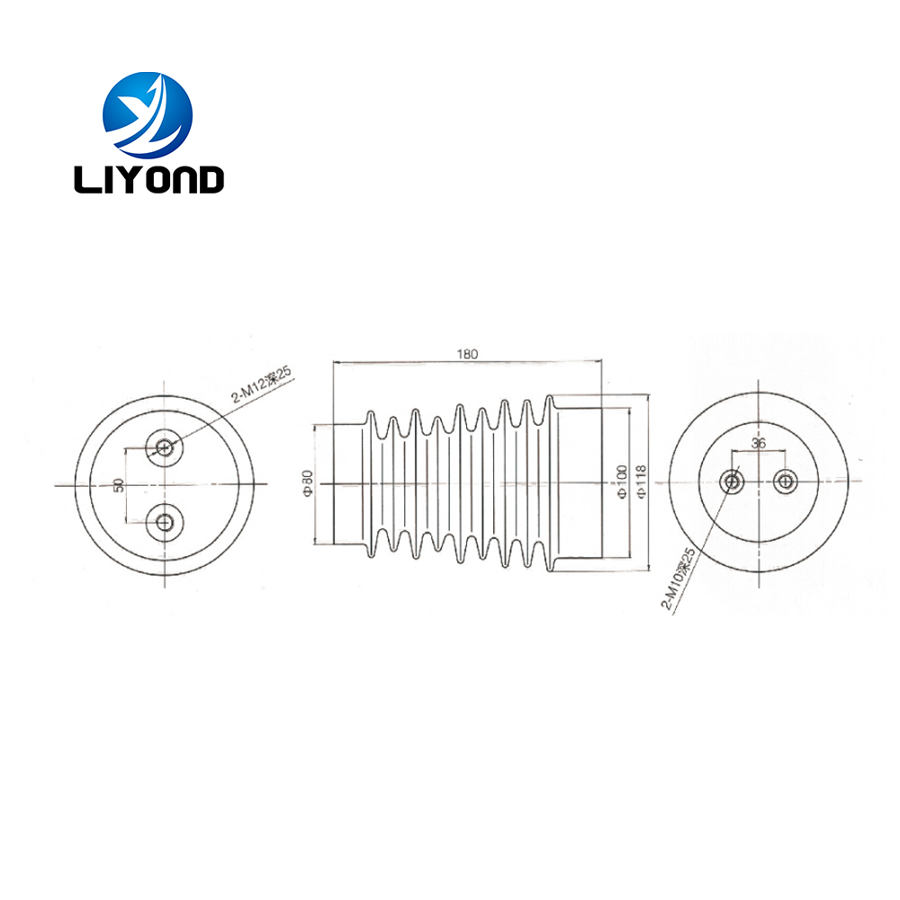 LYC294 12kV High voltage Epoxy resin insulation materials support Insulator for HV Switchgear