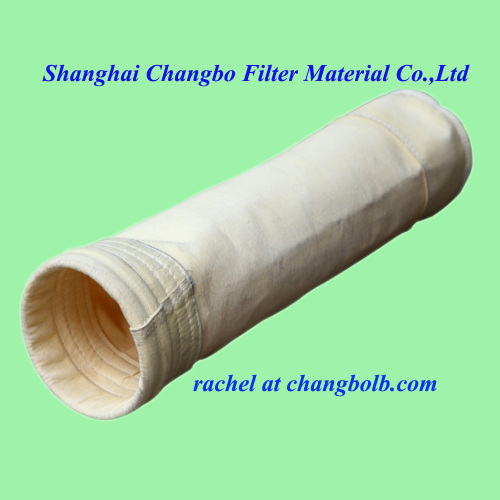 Acrylic filter bag for electric power dust collection