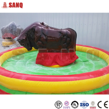 2016 hot sale mechanical red bull machine, bull rodeo simulator , rodeo bull ride game for sale